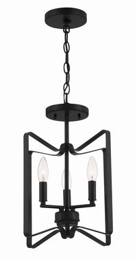 Craftmade - 56153-FB - Three Light Convertible Semi Flush - Shayna - Flat Black