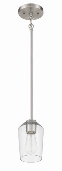 Craftmade - 56191-BNK - One Light Mini Pendant - Shayna - Brushed Polished Nickel