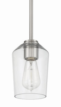 Craftmade - 56191-BNK - One Light Mini Pendant - Shayna - Brushed Polished Nickel