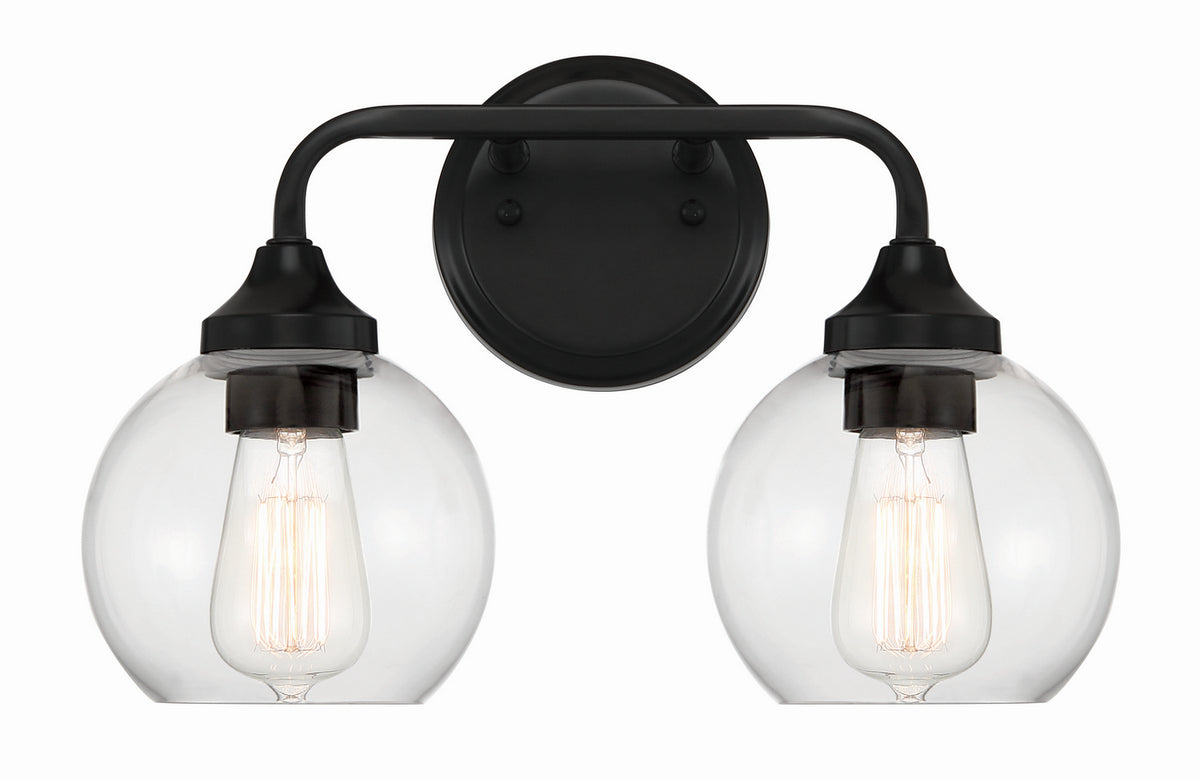 Craftmade - 56202-FB - Two Light Vanity - Glenda - Flat Black