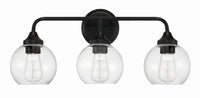 Craftmade - 56203-FB - Three Light Vanity - Glenda - Flat Black