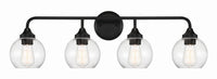 Craftmade - 56204-FB - Four Light Vanity - Glenda - Flat Black
