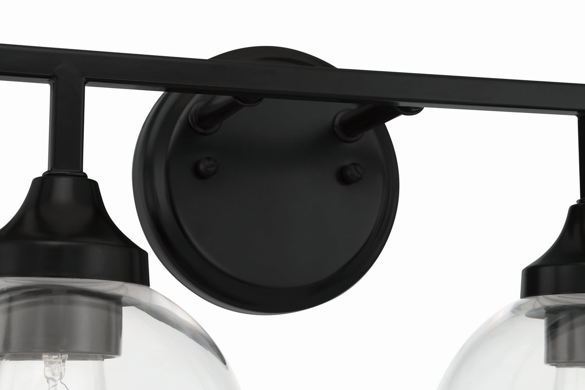 Craftmade - 56204-FB - Four Light Vanity - Glenda - Flat Black