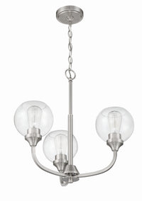 Craftmade - 56223-BNK - Three Light Chandelier - Glenda - Brushed Polished Nickel