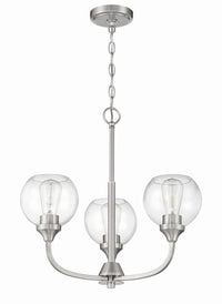 Craftmade - 56223-BNK - Three Light Chandelier - Glenda - Brushed Polished Nickel
