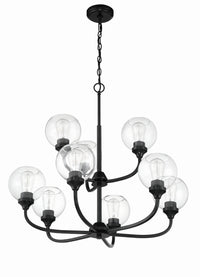 Craftmade - 56229-FB - Nine Light Chandelier - Glenda - Flat Black