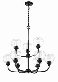Craftmade - 56229-FB - Nine Light Chandelier - Glenda - Flat Black