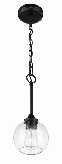 Craftmade - 56291-FB - One Light Mini Pendant - Glenda - Flat Black