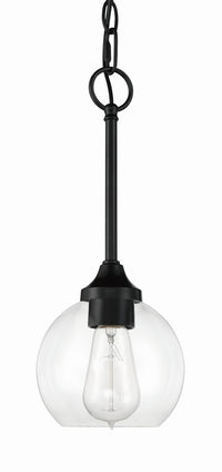 Craftmade - 56291-FB - One Light Mini Pendant - Glenda - Flat Black