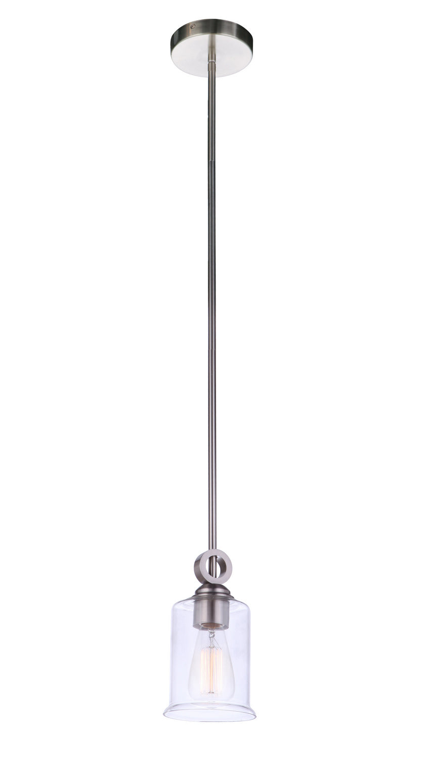 Craftmade - 56491-BNK - One Light Mini Pendant - Romero - Brushed Polished Nickel