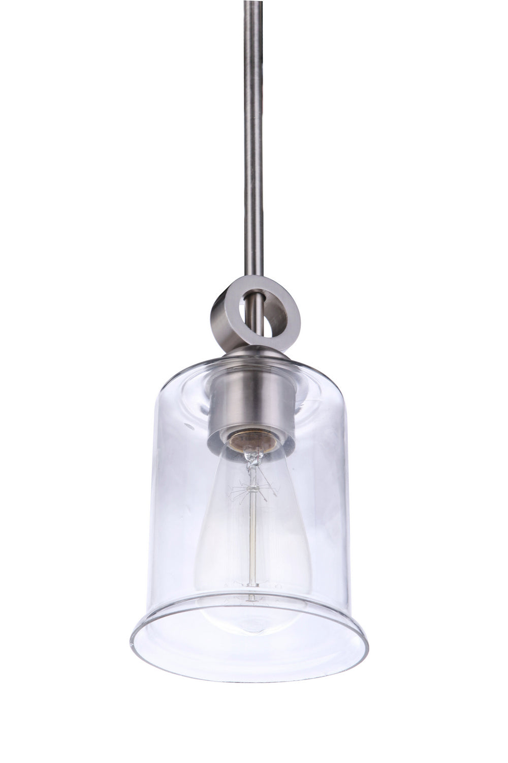 Craftmade - 56491-BNK - One Light Mini Pendant - Romero - Brushed Polished Nickel