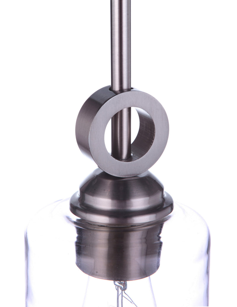 Craftmade - 56491-BNK - One Light Mini Pendant - Romero - Brushed Polished Nickel