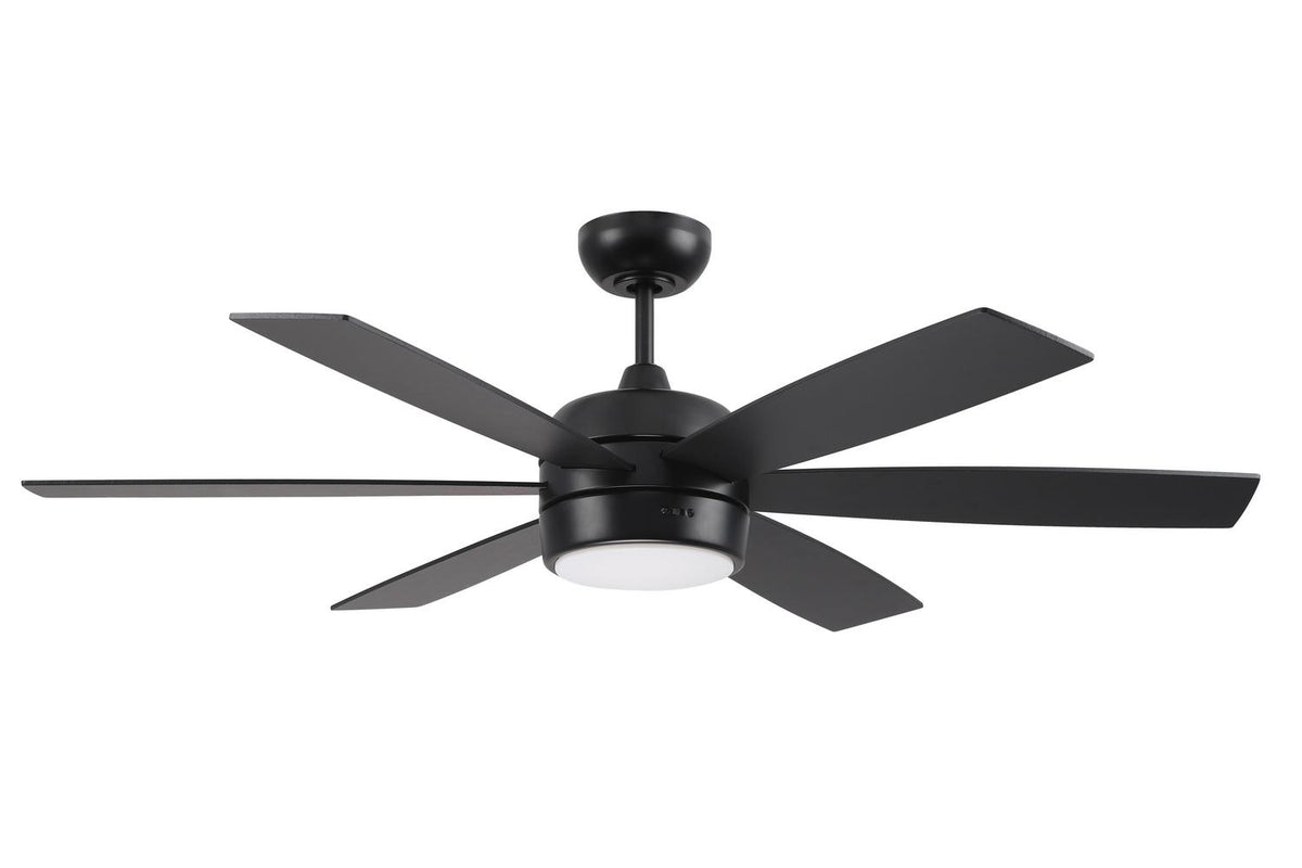 Craftmade - TRV52FB6-NWF - 52" Ceiling Fan - Trevor 52" In/Outdoor Fan with no Wifi - Flat Black