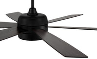 Craftmade - TRV52FB6-NWF - 52" Ceiling Fan - Trevor 52" In/Outdoor Fan with no Wifi - Flat Black