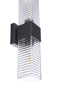 Craftmade Two Light Outdoor Wall Mount from the Ridge collection in Midnight finish