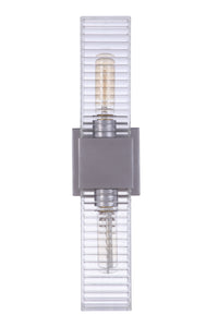 Craftmade Two Light Outdoor Wall Mount from the Ridge collection in Satin Aluminum finish