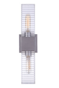 Craftmade Two Light Outdoor Wall Mount from the Ridge collection in Satin Aluminum finish