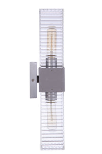 Craftmade Two Light Outdoor Wall Mount from the Ridge collection in Satin Aluminum finish