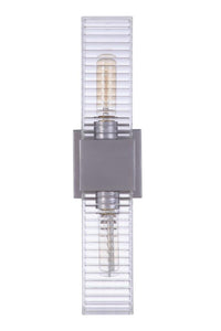 Craftmade Two Light Outdoor Wall Mount from the Ridge collection in Satin Aluminum finish