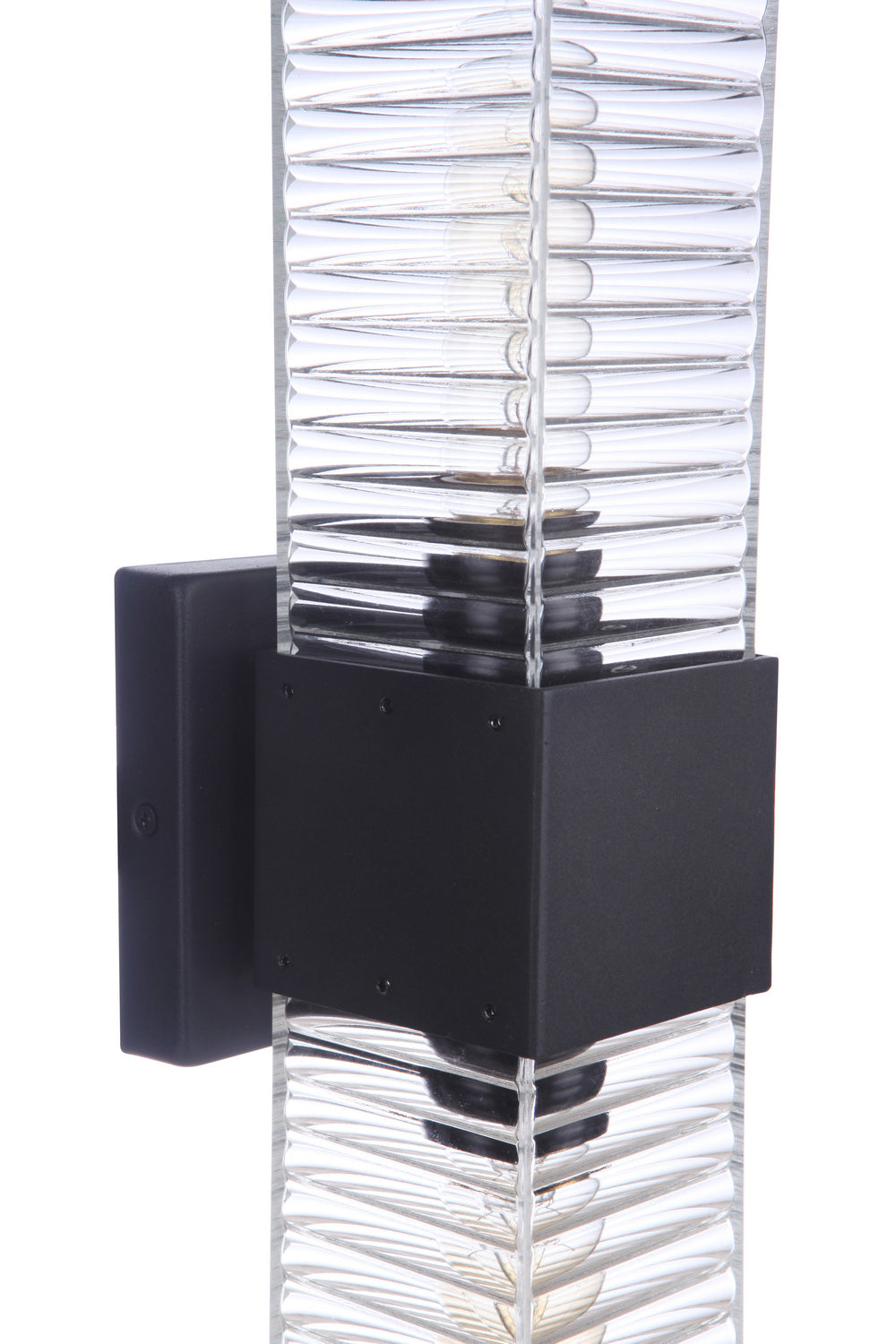 Craftmade Two Light Outdoor Wall Mount from the Ridge collection in Midnight finish