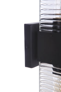 Craftmade Two Light Outdoor Wall Mount from the Ridge collection in Midnight finish