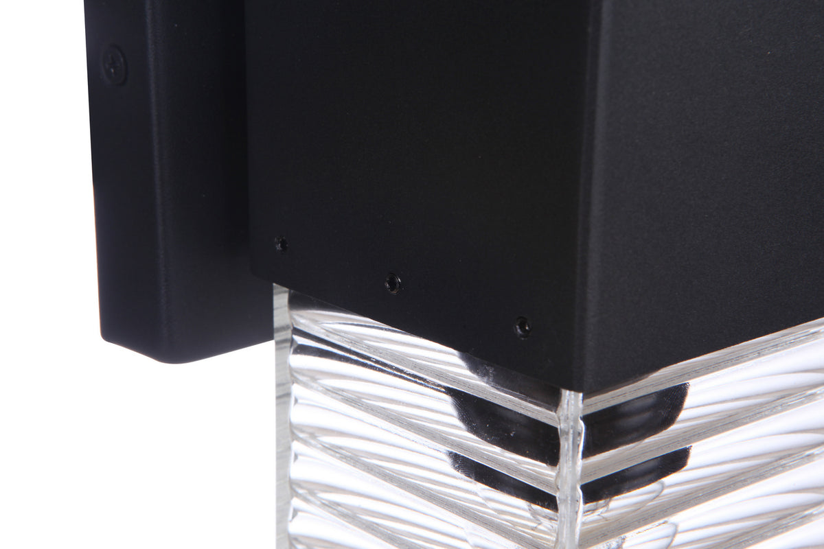 Craftmade Two Light Outdoor Wall Mount from the Ridge collection in Midnight finish
