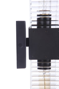 Craftmade Two Light Outdoor Wall Mount from the Ridge collection in Midnight finish