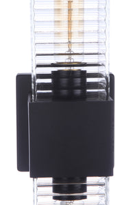 Craftmade Two Light Outdoor Wall Mount from the Ridge collection in Midnight finish