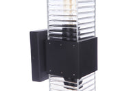 Craftmade Two Light Outdoor Wall Mount from the Ridge collection in Midnight finish