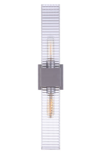 Craftmade Two Light Outdoor Wall Mount from the Ridge collection in Satin Aluminum finish