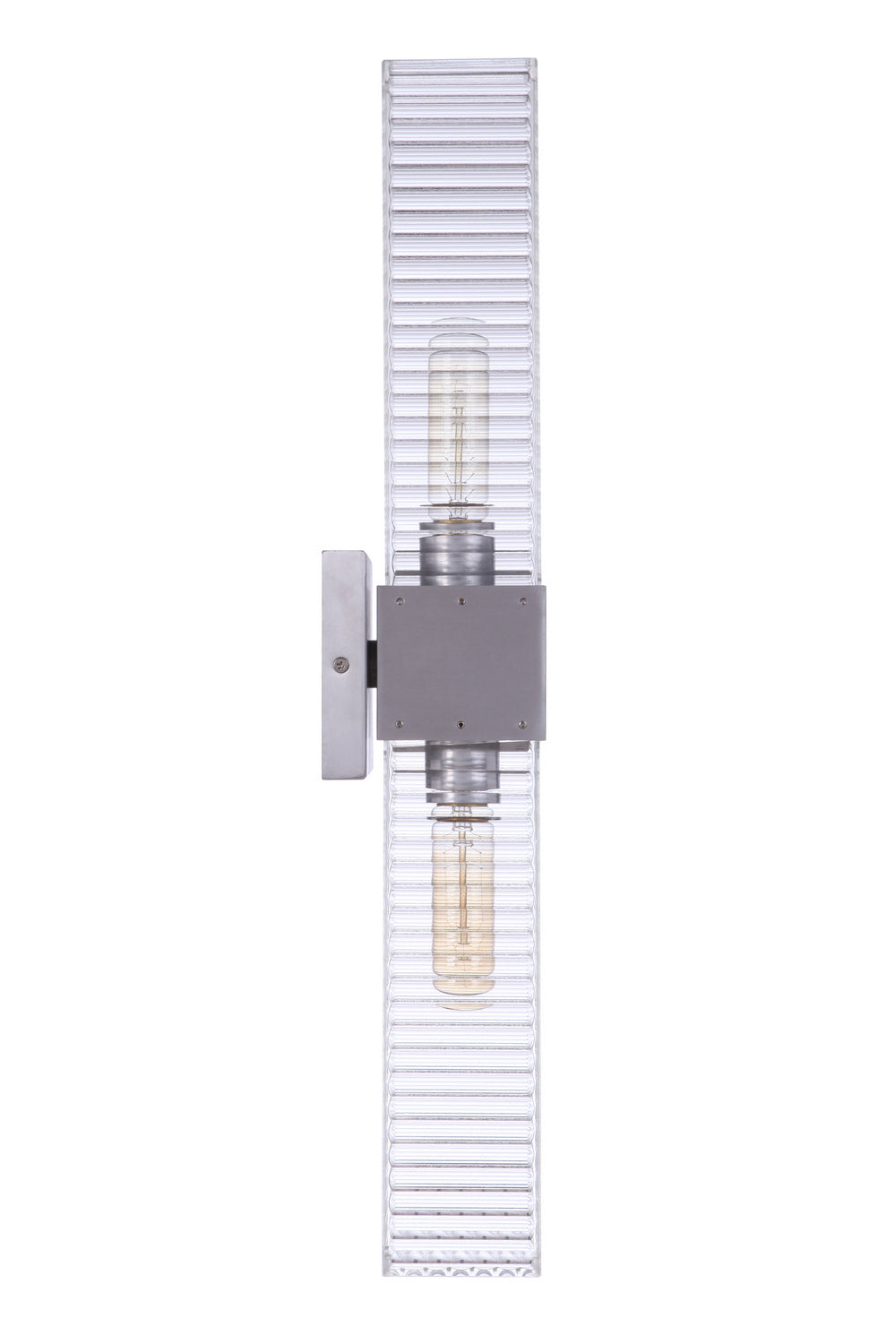 Craftmade Two Light Outdoor Wall Mount from the Ridge collection in Satin Aluminum finish
