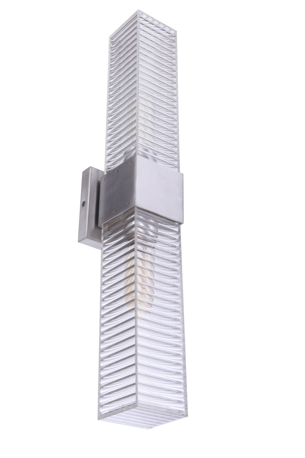 Craftmade Two Light Outdoor Wall Mount from the Ridge collection in Satin Aluminum finish