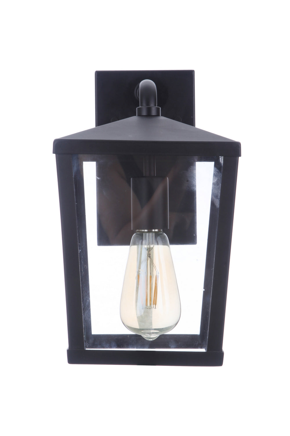 Craftmade One Light Outdoor Wall Mount from the Olsen collection in Midnight finish