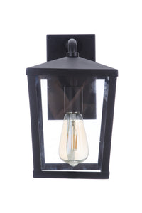 Craftmade One Light Outdoor Wall Mount from the Olsen collection in Midnight finish