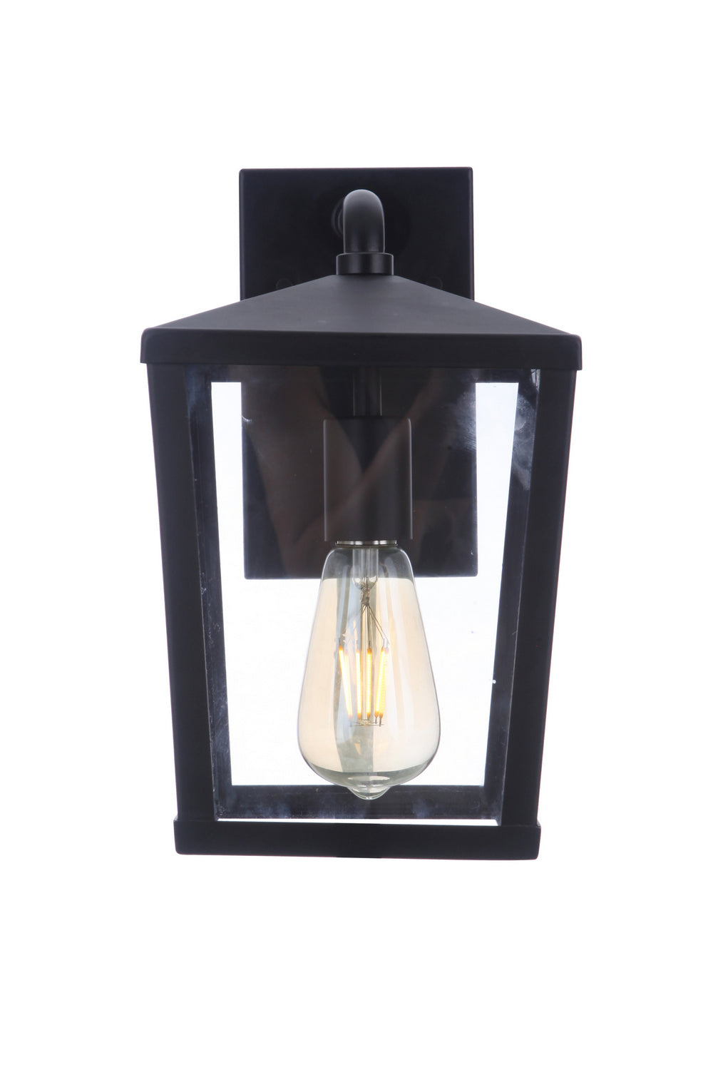 Craftmade One Light Outdoor Wall Mount from the Olsen collection in Midnight finish