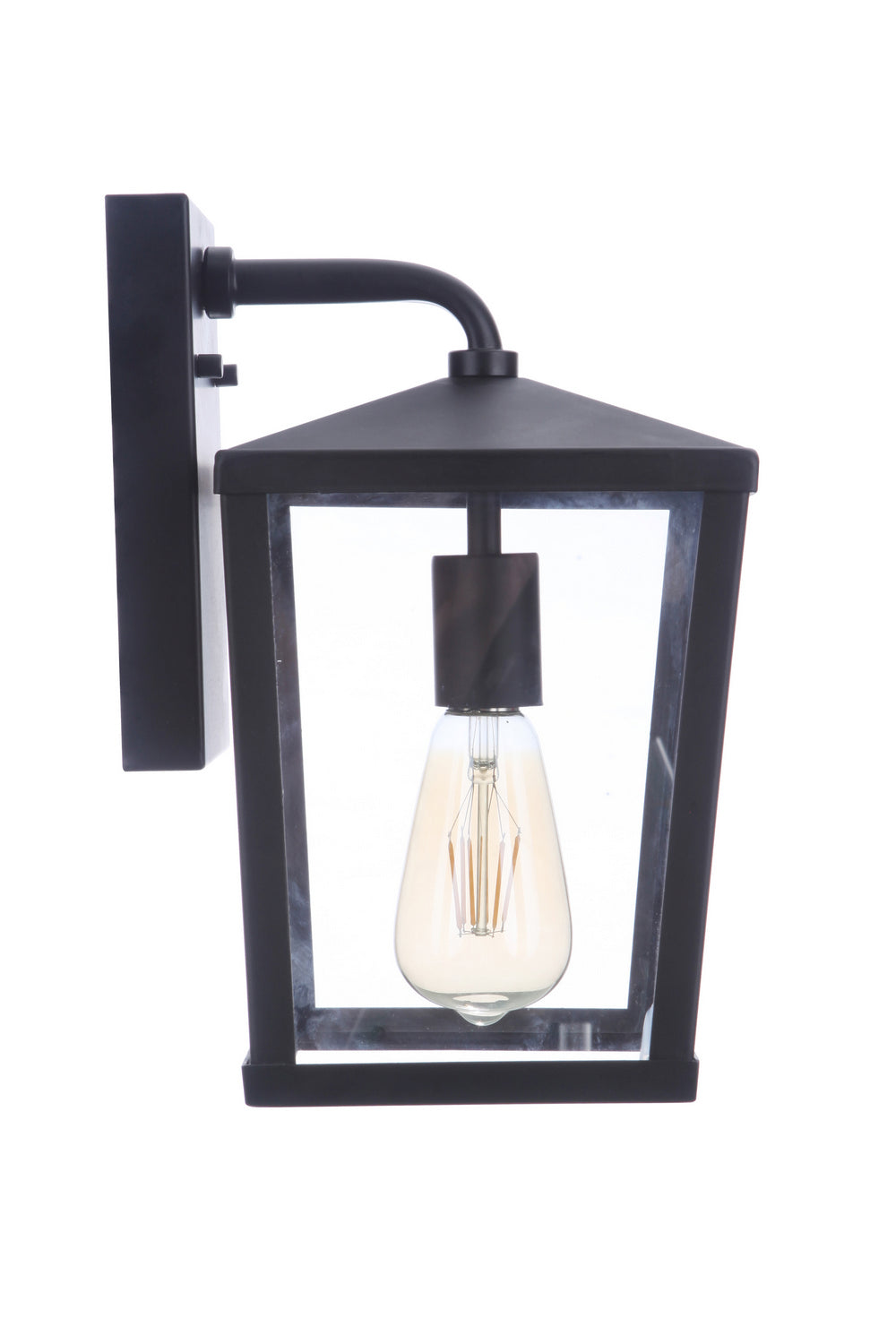 Craftmade One Light Outdoor Wall Mount from the Olsen collection in Midnight finish