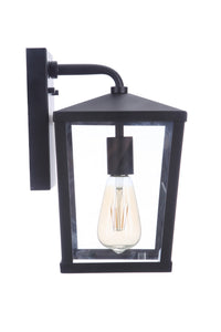 Craftmade One Light Outdoor Wall Mount from the Olsen collection in Midnight finish
