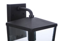 Craftmade One Light Outdoor Wall Mount from the Olsen collection in Midnight finish