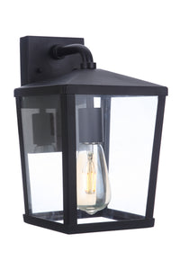 Craftmade One Light Outdoor Wall Mount from the Olsen collection in Midnight finish