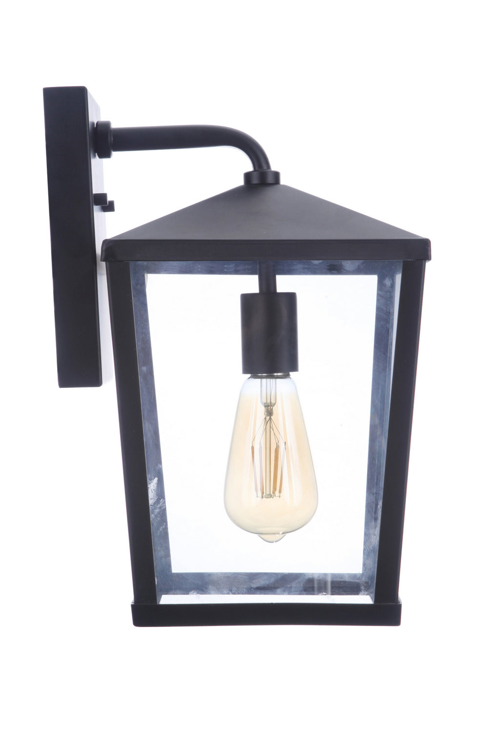 Craftmade One Light Outdoor Wall Mount from the Olsen collection in Midnight finish