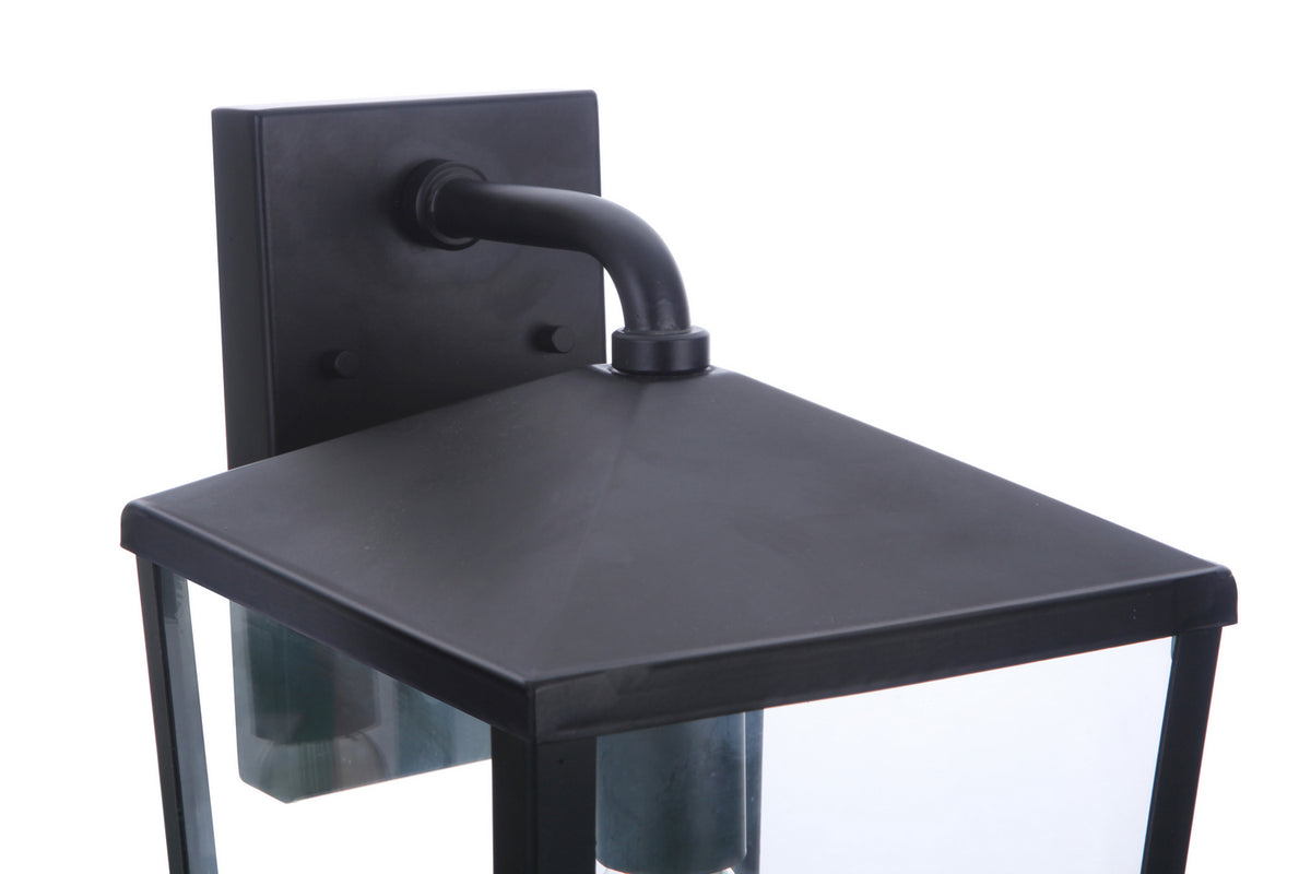 Craftmade One Light Outdoor Wall Mount from the Olsen collection in Midnight finish