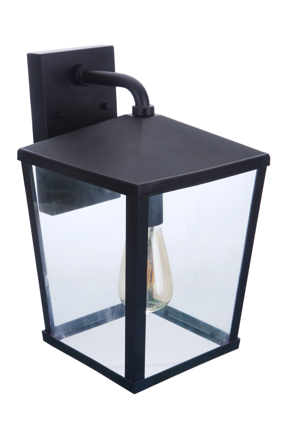 Craftmade One Light Outdoor Wall Mount from the Olsen collection in Midnight finish