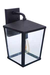 Craftmade One Light Outdoor Wall Mount from the Olsen collection in Midnight finish