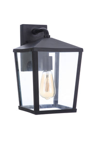 Craftmade One Light Outdoor Wall Mount from the Olsen collection in Midnight finish