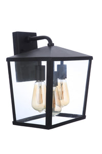 Craftmade Three Light Outdoor Wall Mount from the Olsen collection in Midnight finish