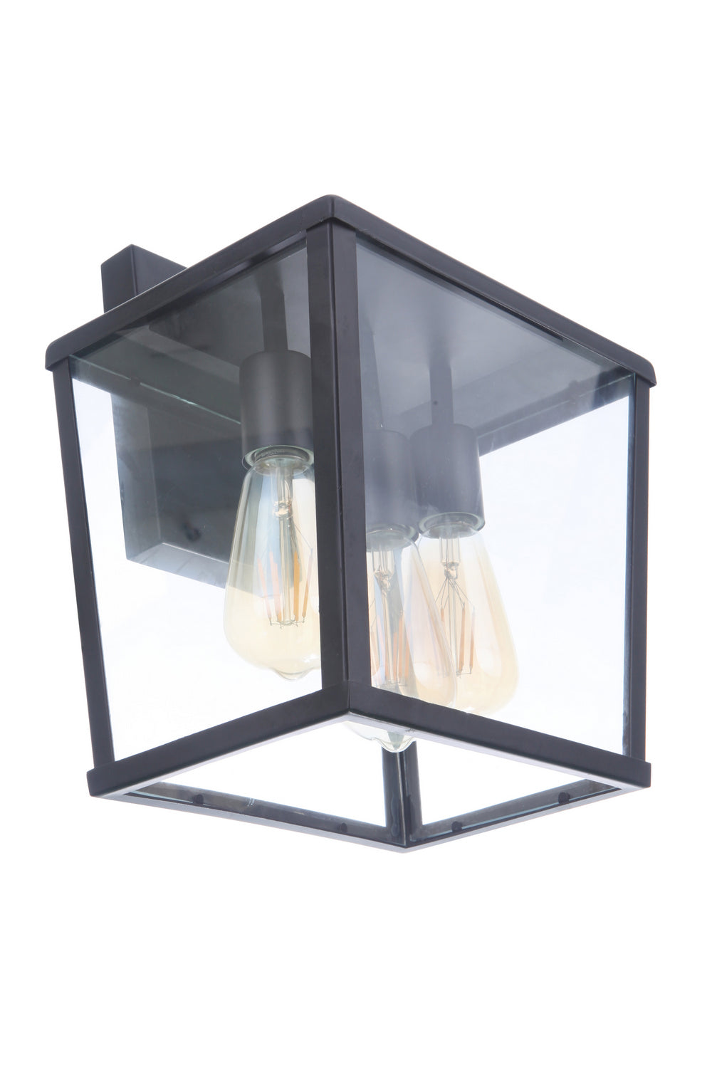 Craftmade Three Light Outdoor Wall Mount from the Olsen collection in Midnight finish