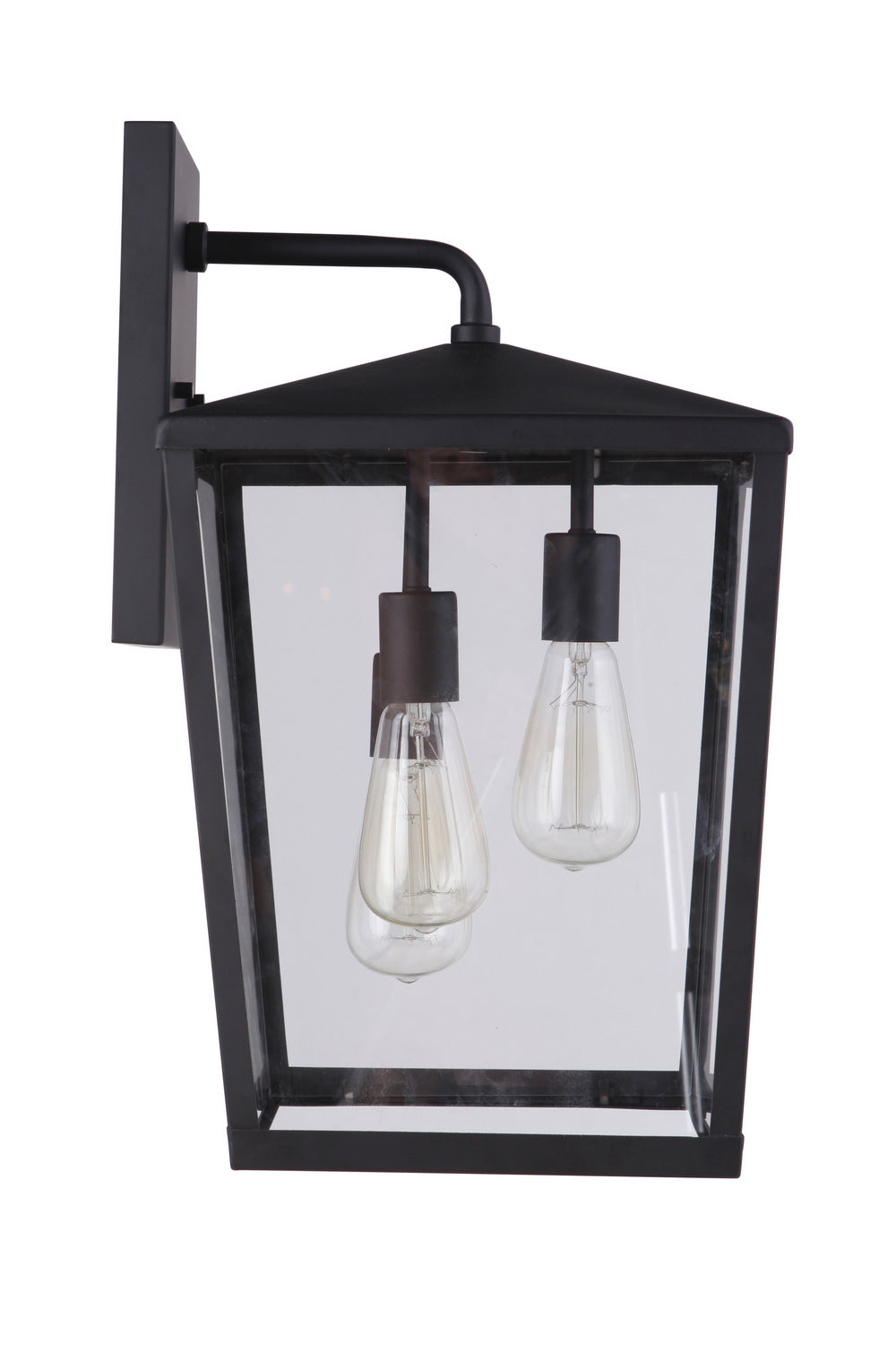 Craftmade Three Light Outdoor Wall Mount from the Olsen collection in Midnight finish