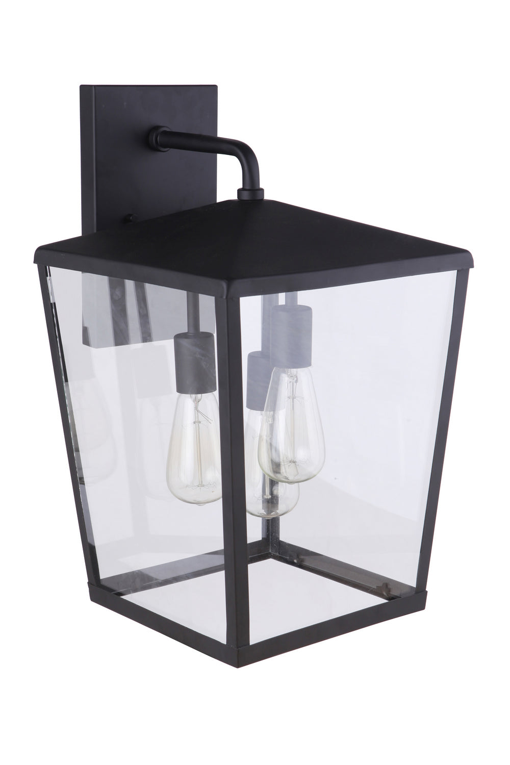 Craftmade Three Light Outdoor Wall Mount from the Olsen collection in Midnight finish