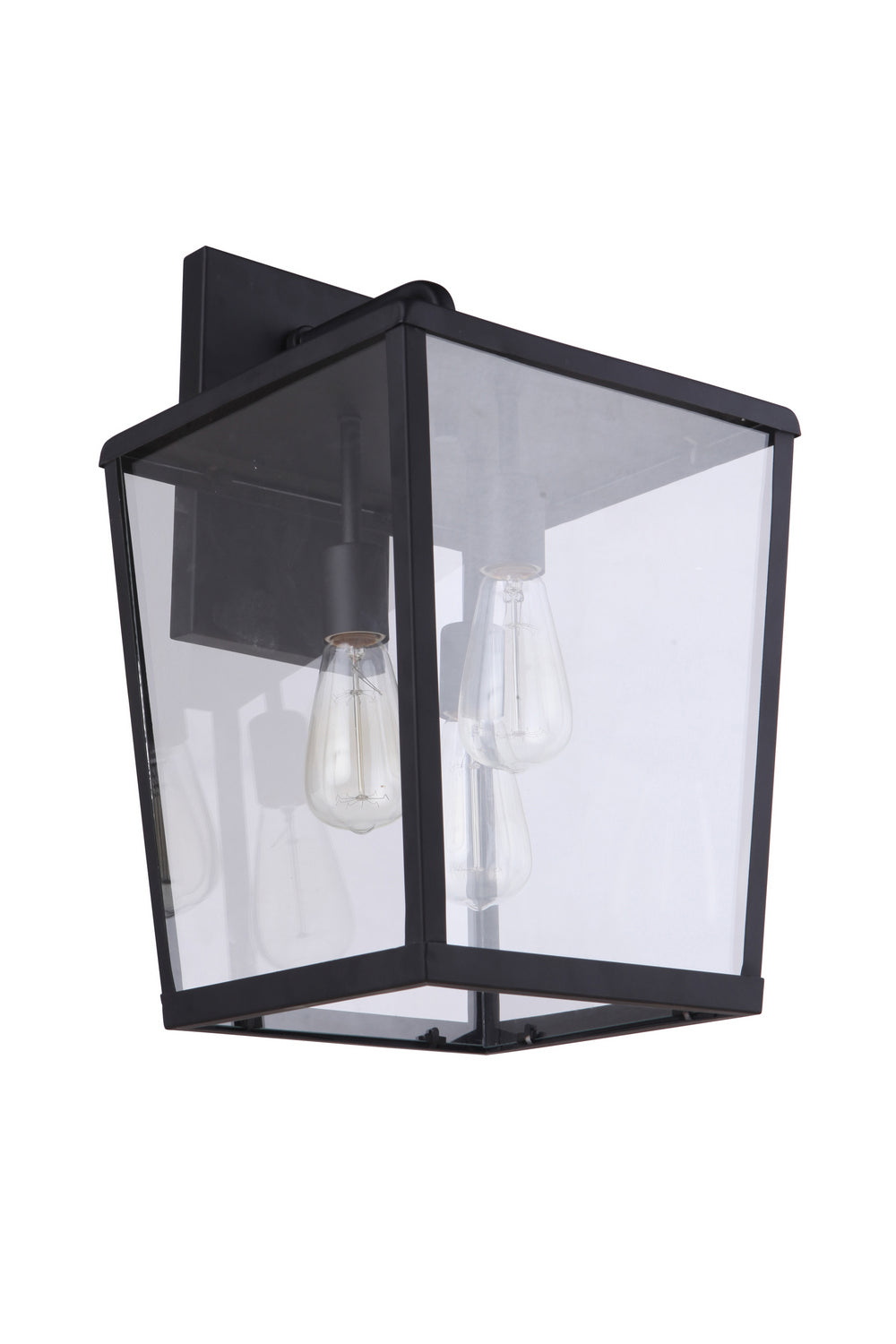 Craftmade Three Light Outdoor Wall Mount from the Olsen collection in Midnight finish