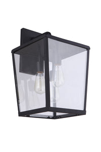 Craftmade Three Light Outdoor Wall Mount from the Olsen collection in Midnight finish